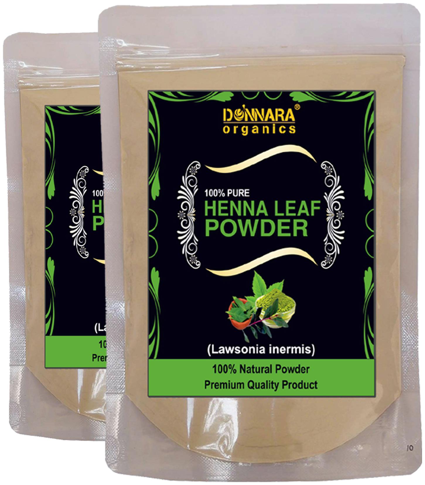 

Donnara Organics 100 Natural Henna Leaf Powder Face Pack 150g(Pack of 2)