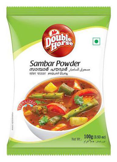 

Double horse Powder - Sambar 100 g