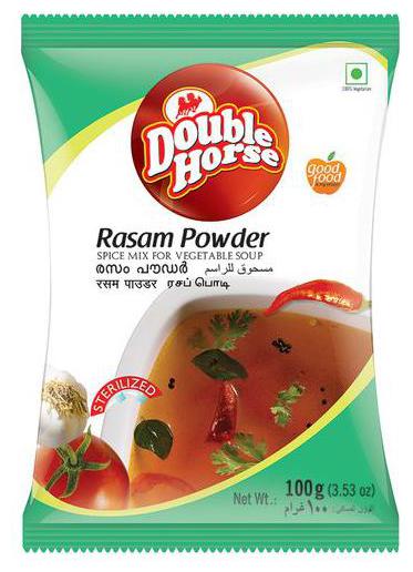 

Double horse Powder - Rasam 100 g