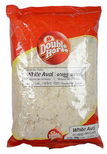 

Double Horse Aval - White Poha 500 g
