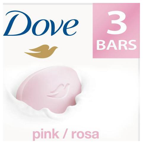 

Dove Bathing Bar Soap Pink Rosa Beauty 100 g (Pack of 3)