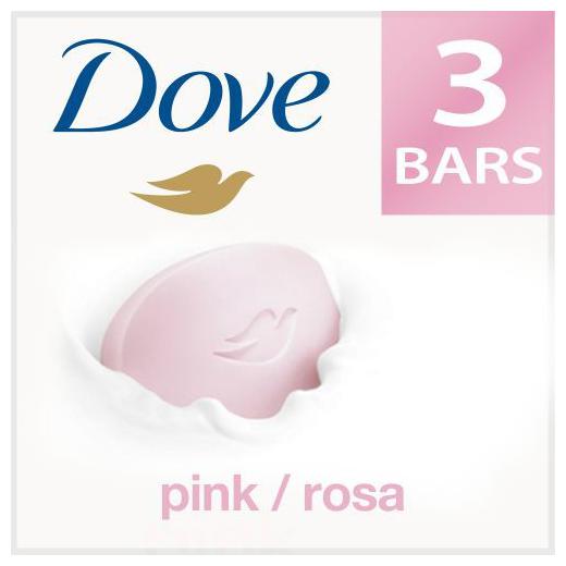 

Dove Bathing Bar Soap Pink Rosa Beauty 100 g (Pack of 3)