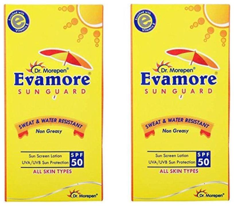 

Dr Morepen Evamore Sun Screen Lotion SPF 50 PA 100 ml ( Pack Of 2 )