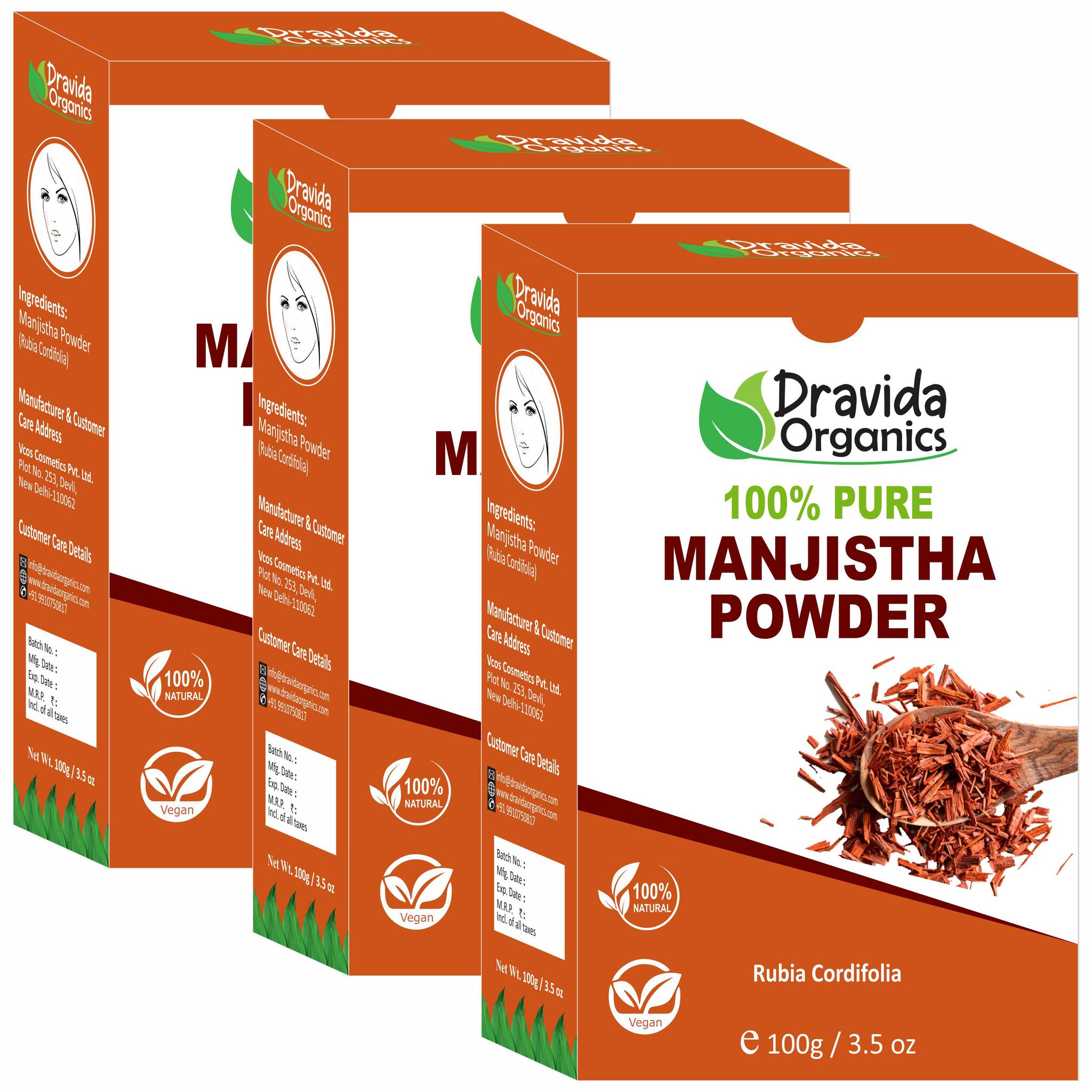 

Dravida Organics 100 Natural Reetha Powder 100g (Pack Of 3)