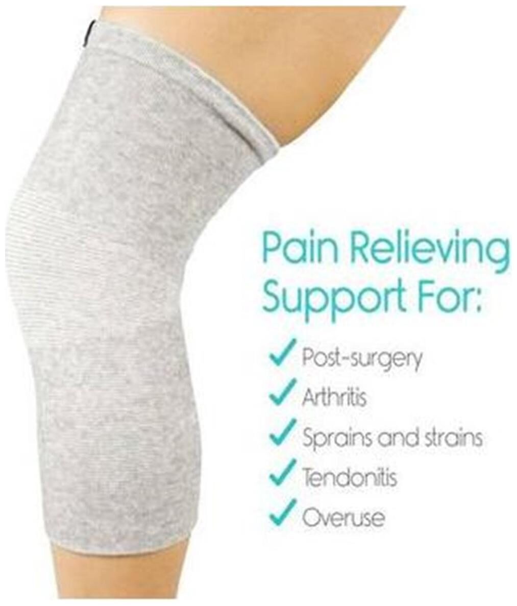

DreamPalace India Pure Cotton knee support knee cap Knee sleeves knee guard Knee Support (Free Size Grey)