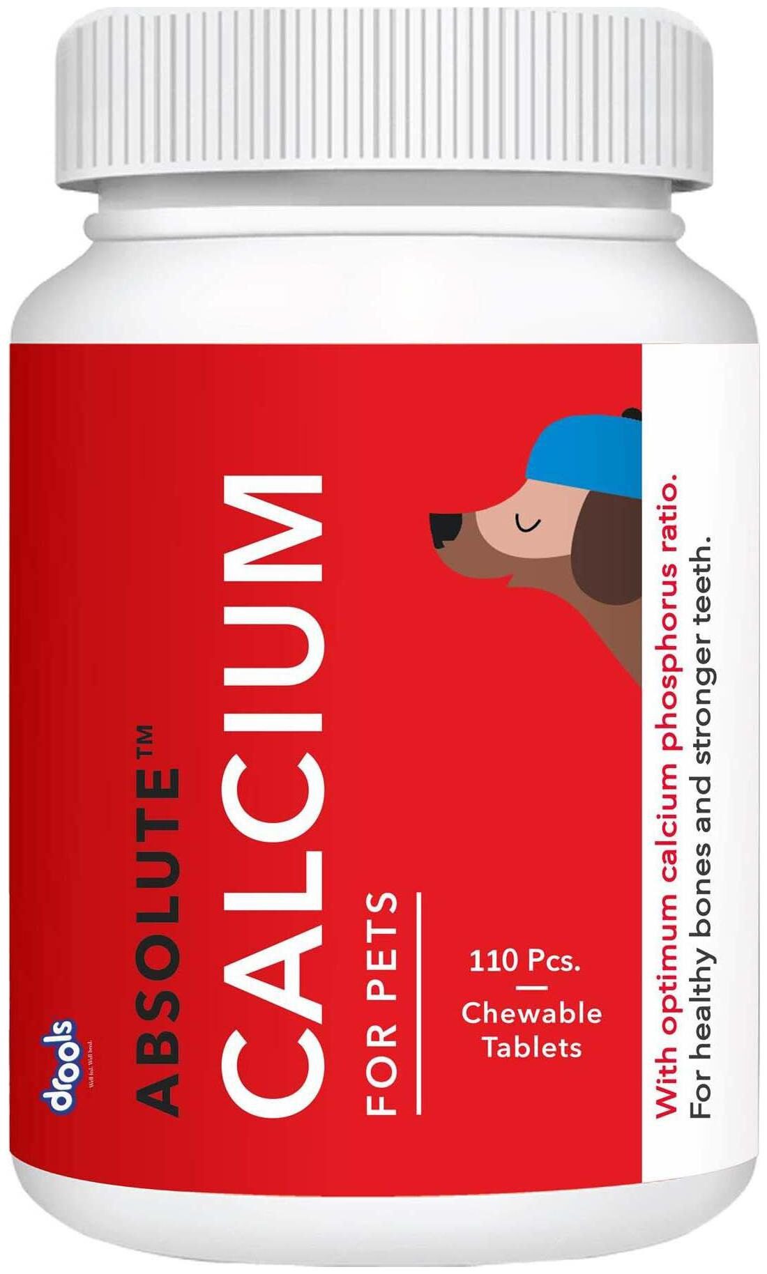 

Drools Absolute Calcium Tablet Dog Supplement 110 pcs
