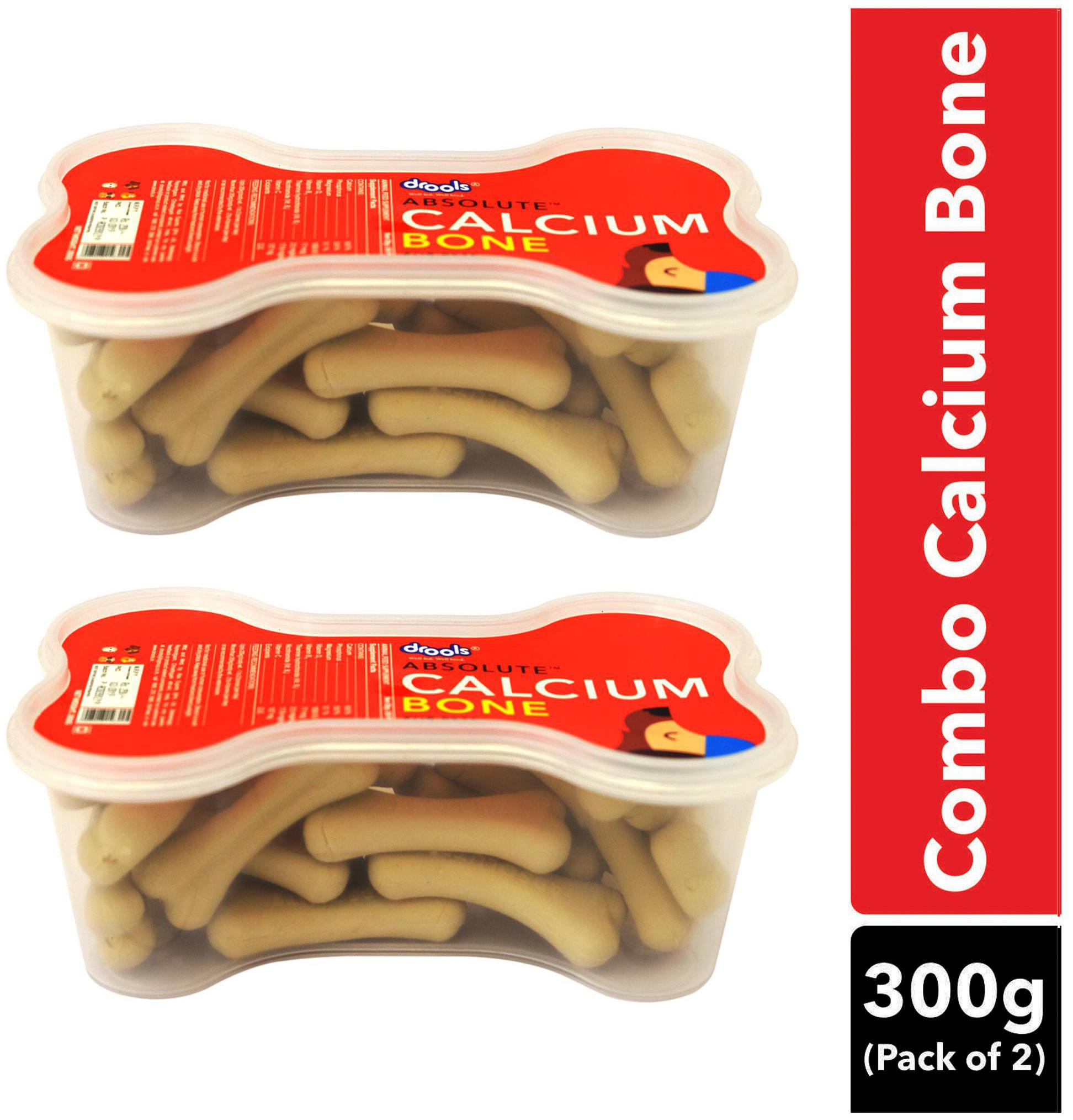 

Drools Absolute Calcium Bone JarDog Supplement - 40 pc (600g) ( Pack OF 2)