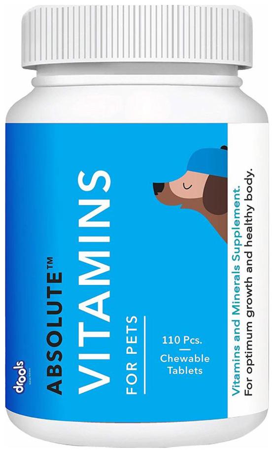 

Drools Absolute Vitamin Tablet Dog Supplement (110 pcs)