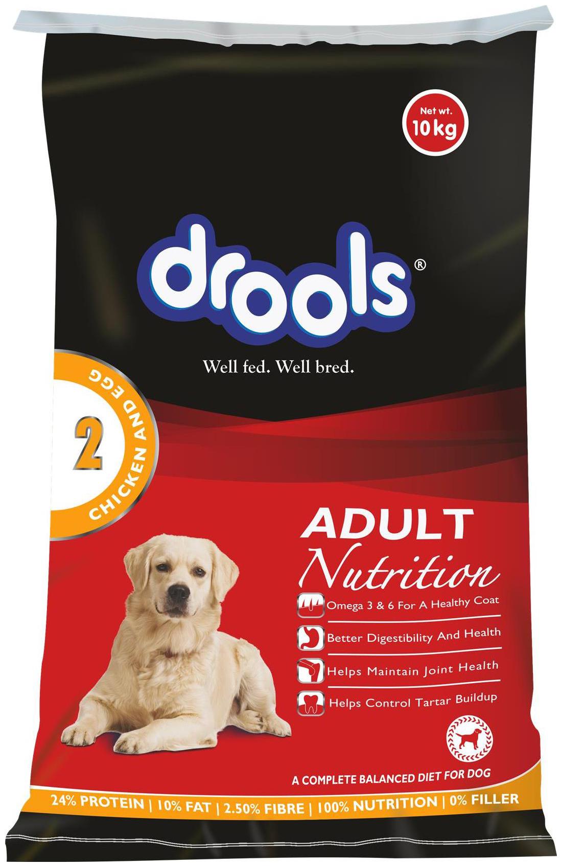 

Drools Chicken And Egg Adult Dog Food 10 kg