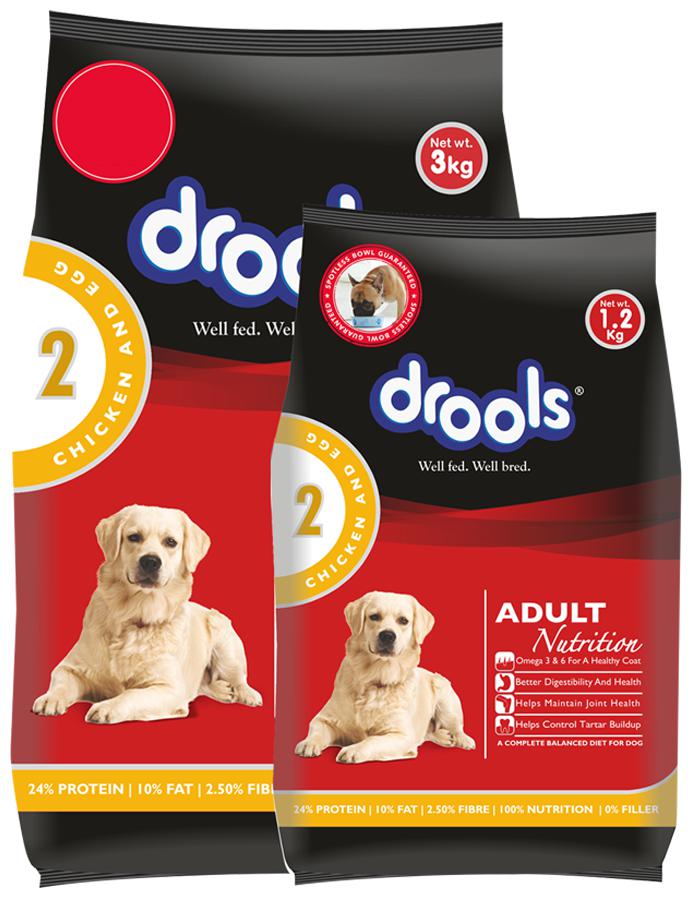 

Drools Dog Food - Chicken Egg Adult 3 kg