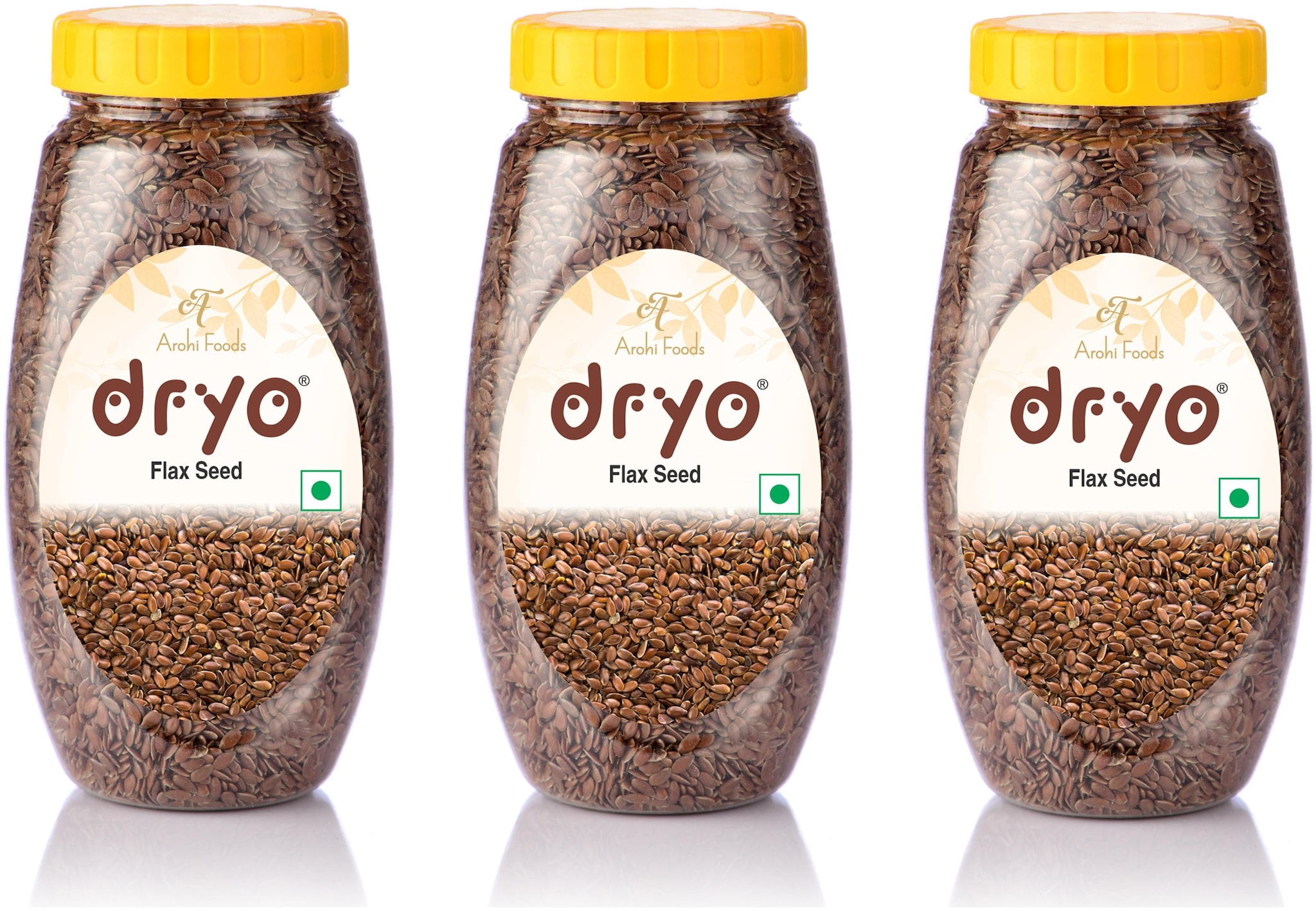 

Dryo Premium Raw Flax Seeds for Eating Alsi Seeds (280g of Each x Pack of 3)