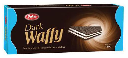 

Dukes Dark Waffy Premium Vanilla Flavoured Choco Wafer 150 g