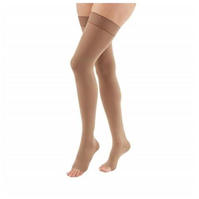 

duomed Advantage 20-30 mmHg Thigh High with Silicone Top Band Open Toe