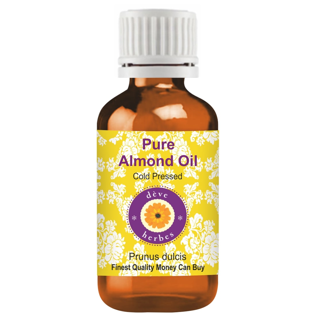 

Deve Herbes Pure Almond Oil (Prunus Dulcis) Natural Premium Grade Cold Pressed 100ml (Pack Of 1)