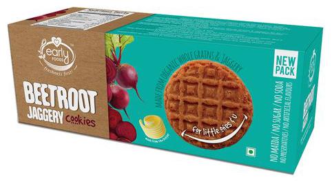 

Early Foods Organic Beetroot Jaggery Cookies 150 g