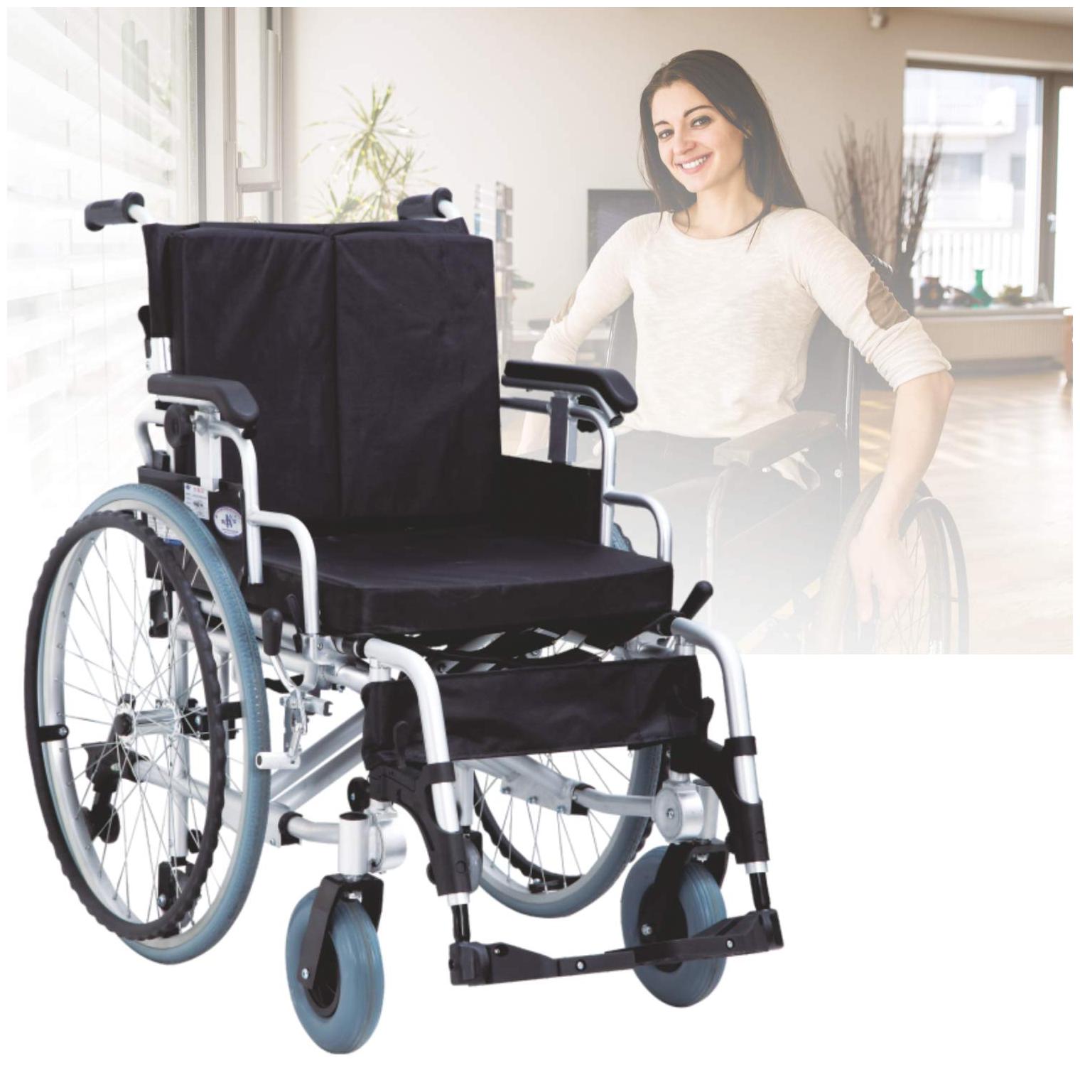 

EASYCARE Aluminum wheelchair with foldable backrest and quick release rear wheel Pack of 1