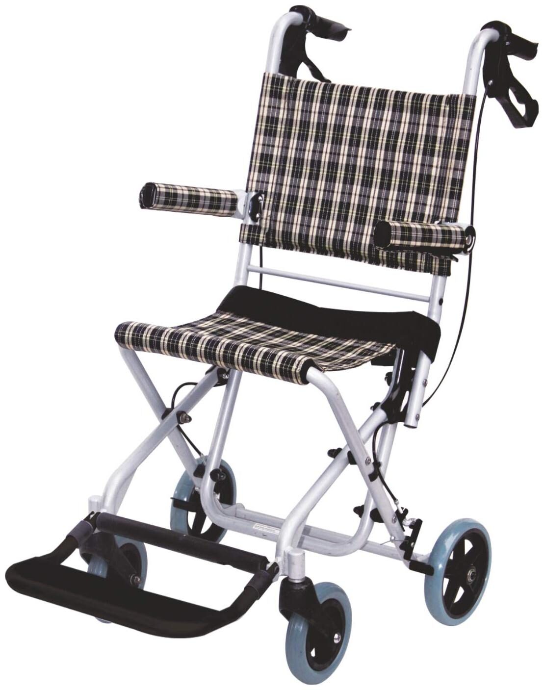 

EASYCARE Traveling Portable Aluminum Light-Weight Wheelchair - Foldable for easy carriage Pack of 1
