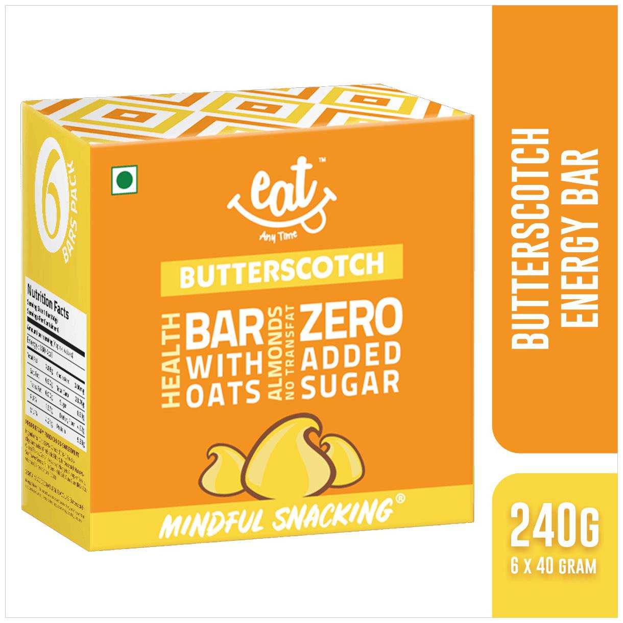 

EAT Anytime Butterscotch Energy Bars - 240 g (40g X 6 Bars)