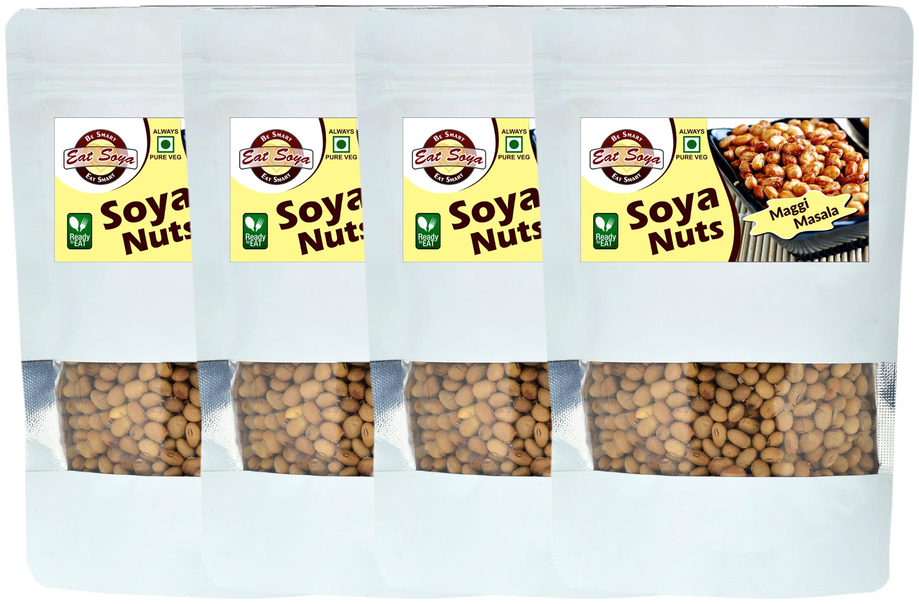 

Eat Soya Roasted Soya Nuts Maggi Masala 200 g each (Pack of 4)