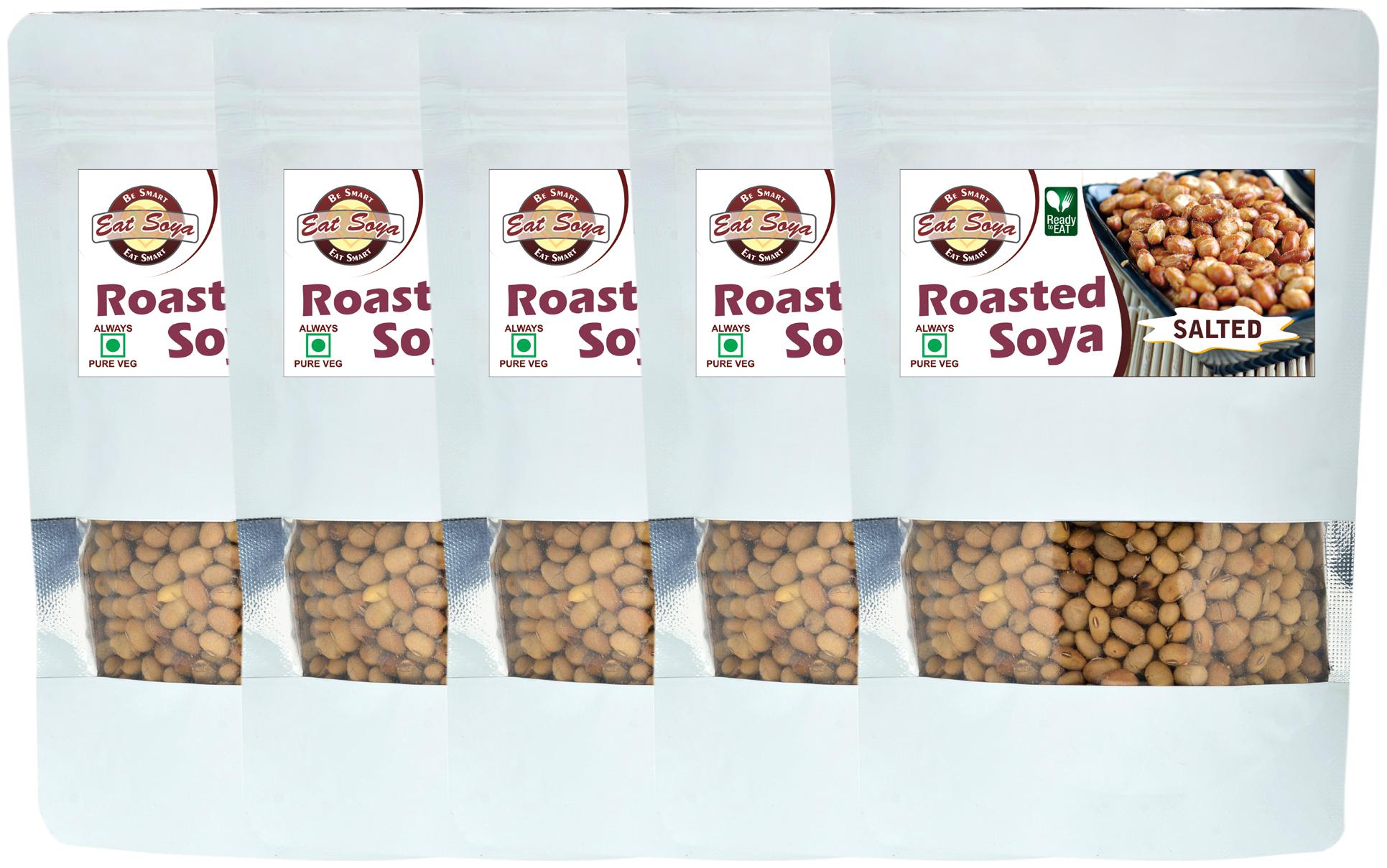 

Eat Soya LLP Roasted Soya Salted 200 g Combo (Pack of 5)