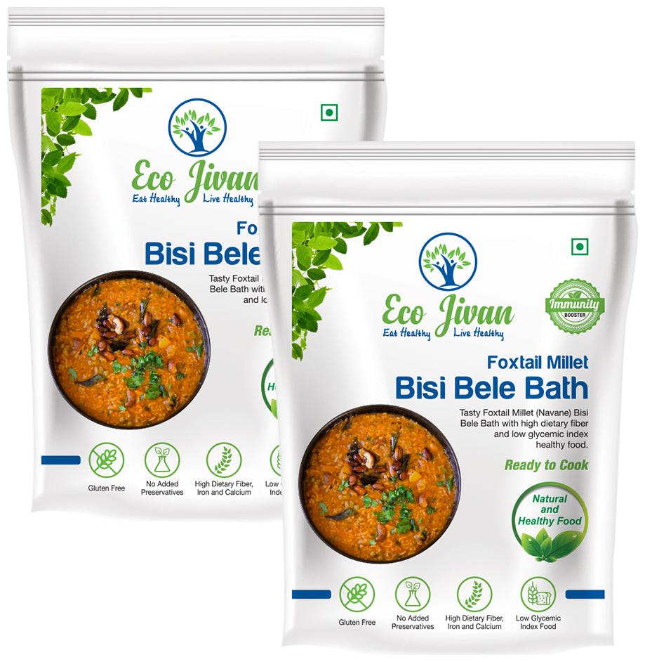 

Eco Jivan Instant Millet Bisi Bele Bath (Pack Of 2) (200 g Each)