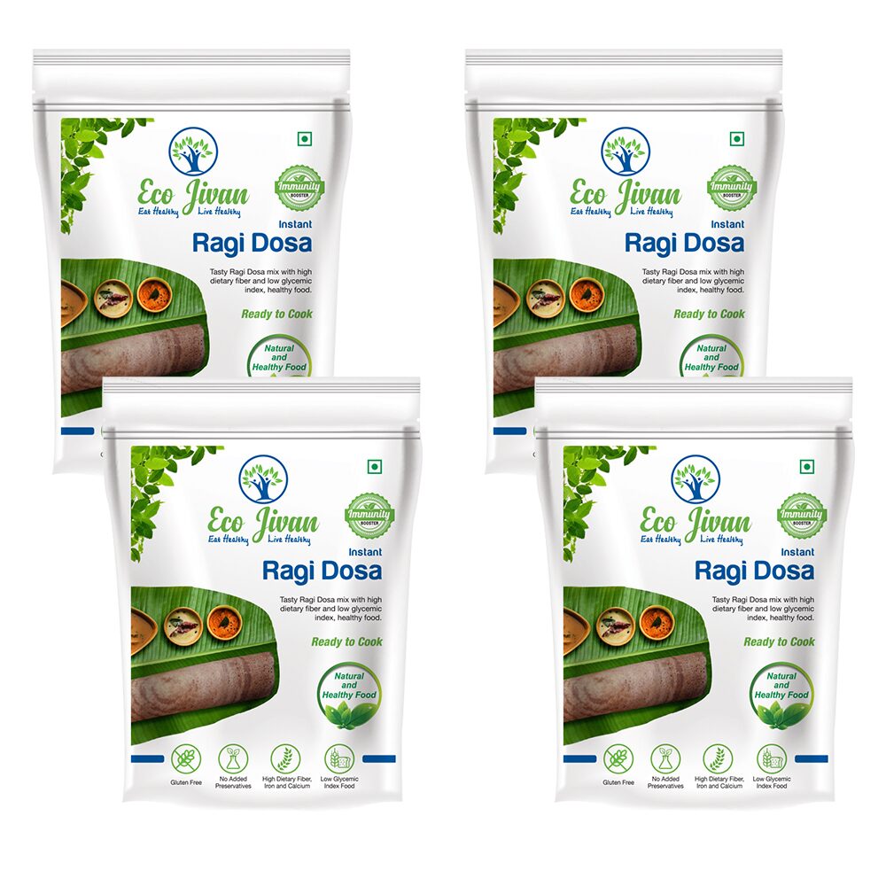 

Eco Jivan Instant Ragi Dosa Combo Pack 200 g Each (Pack Of 4)