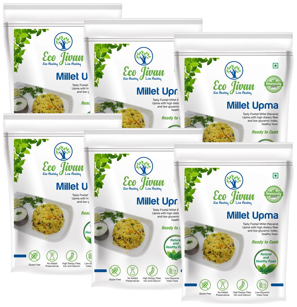 

Eco Jivan Instant Millet Upma Combo Pack (Pack Of 6 200 g Each) 1200 g