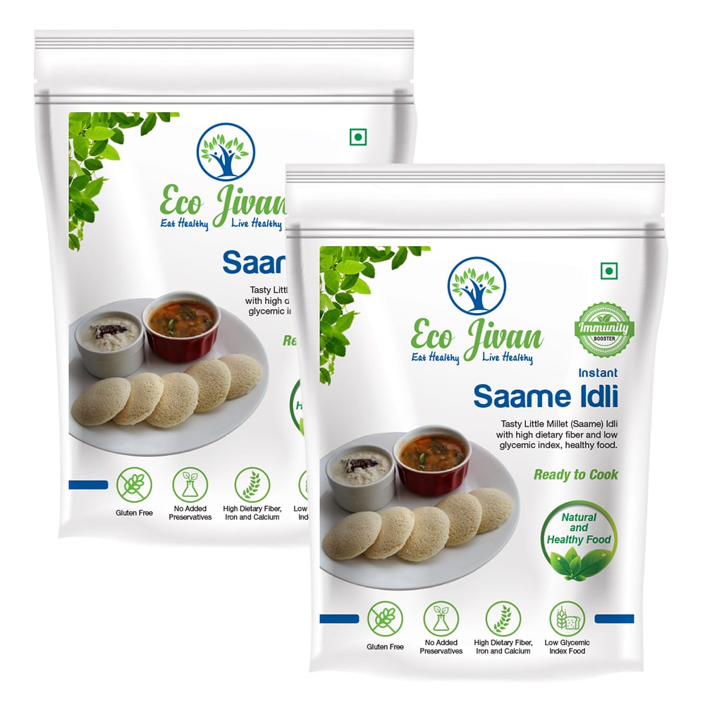 

Eco Jivan Instant Little Millet Idli 200 g Each (Pack Of 2)