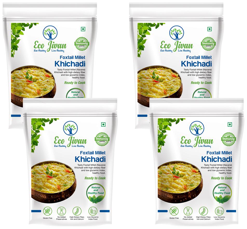 

Eco Jivan Instant Foxtail Millet Khichadi Combo Pack (Pack Of 4 200 g Each) 800 g