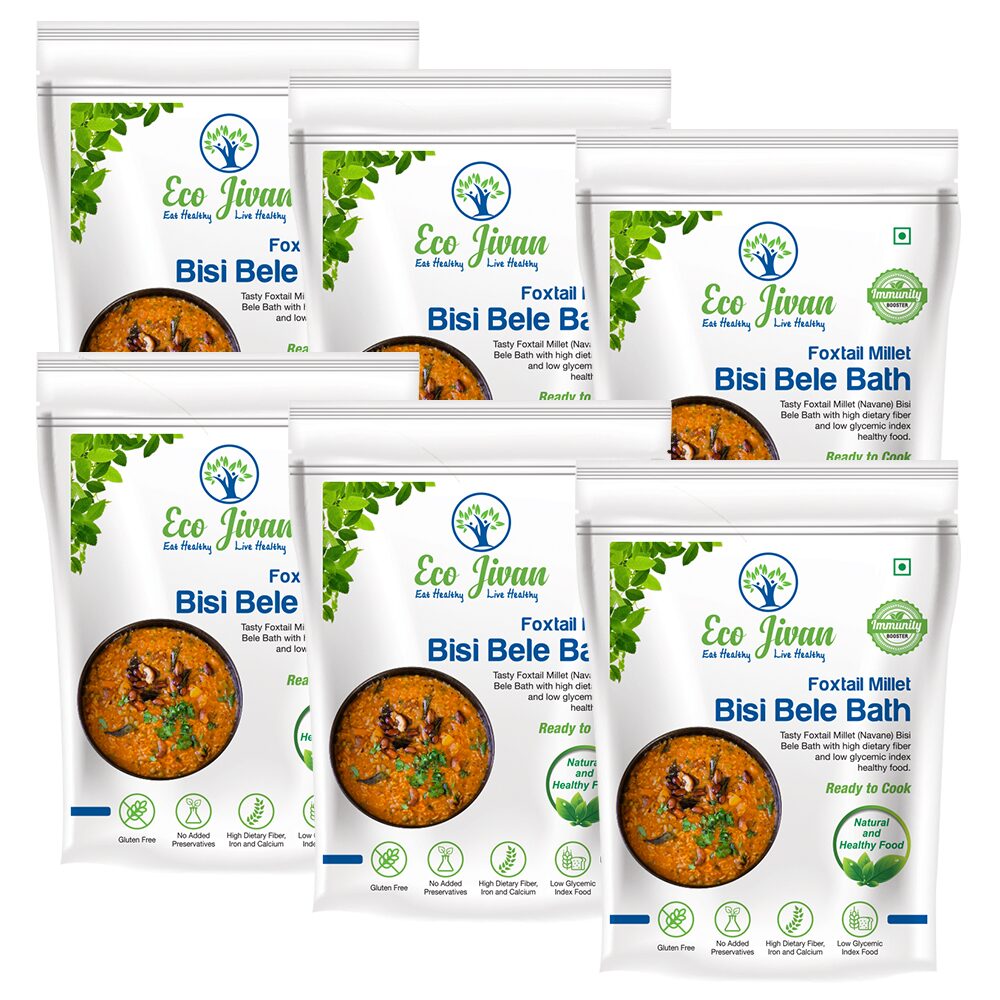 

Eco Jivan Instant Millet Bisi Bele Bath Combo Pack 200 g Each (Pack Of 6)