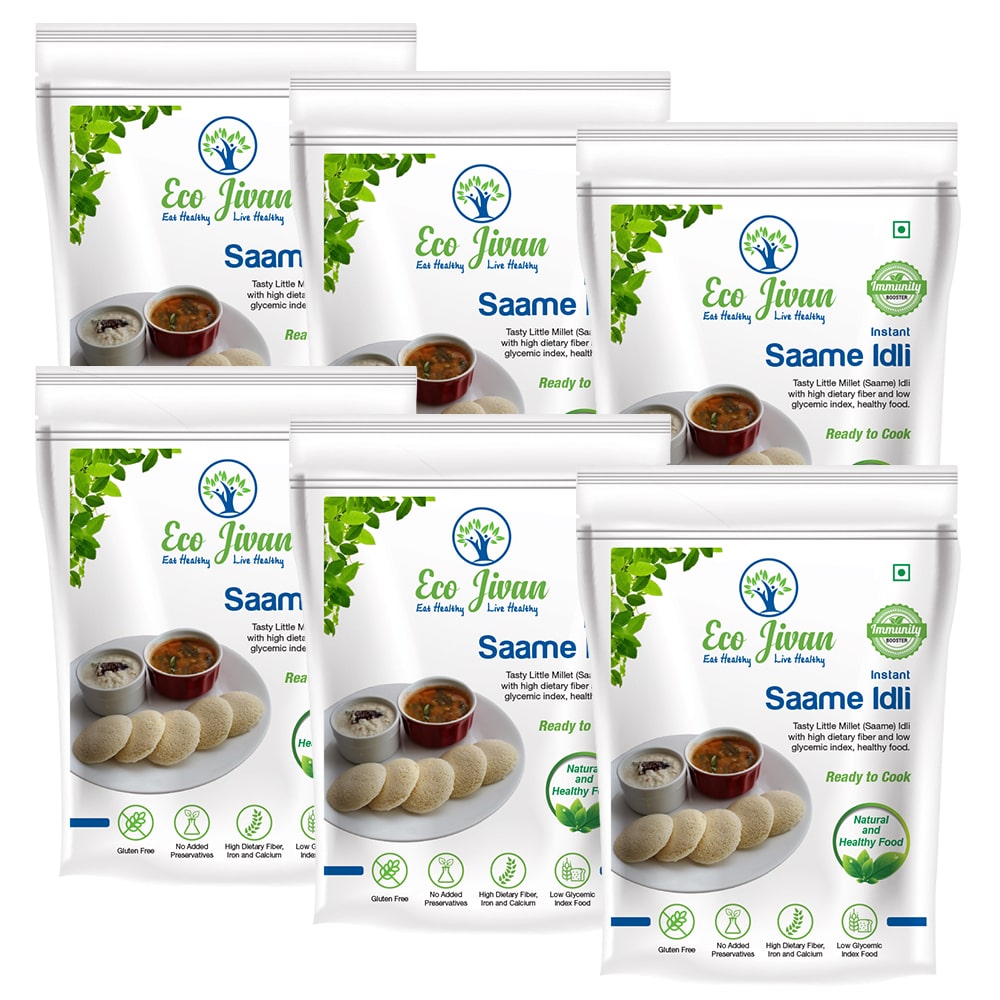 

Eco Jivan Instant Little Millet Idli Combo Pack 200 g Each (Pack Of 6)