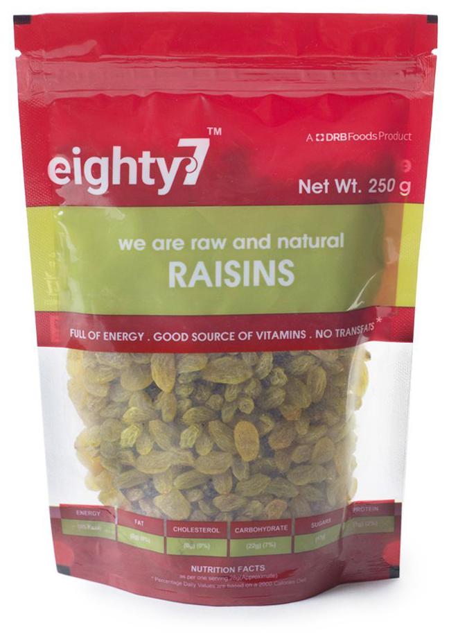 Eighty7 Raisins 250g