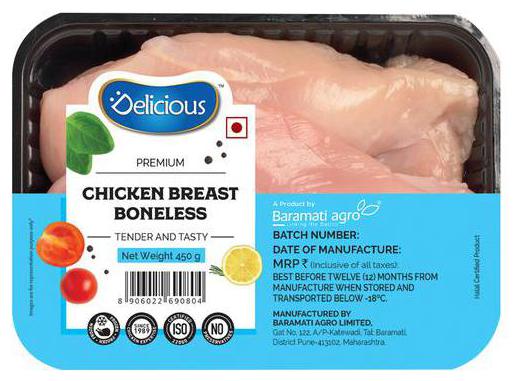 

Elicious Chicken - Breast Boneless 450 g