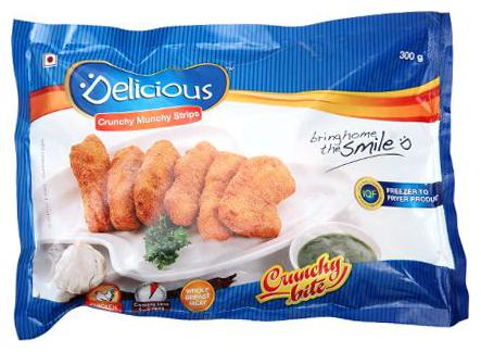 

Elicious Chicken Strips - Whole Breast Meat Crunchy Bites 300 g