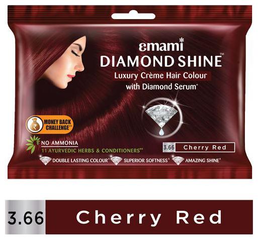 

Emami Creme Hair Colour - Cherry Red Diamond Shine 20 g 20 ml