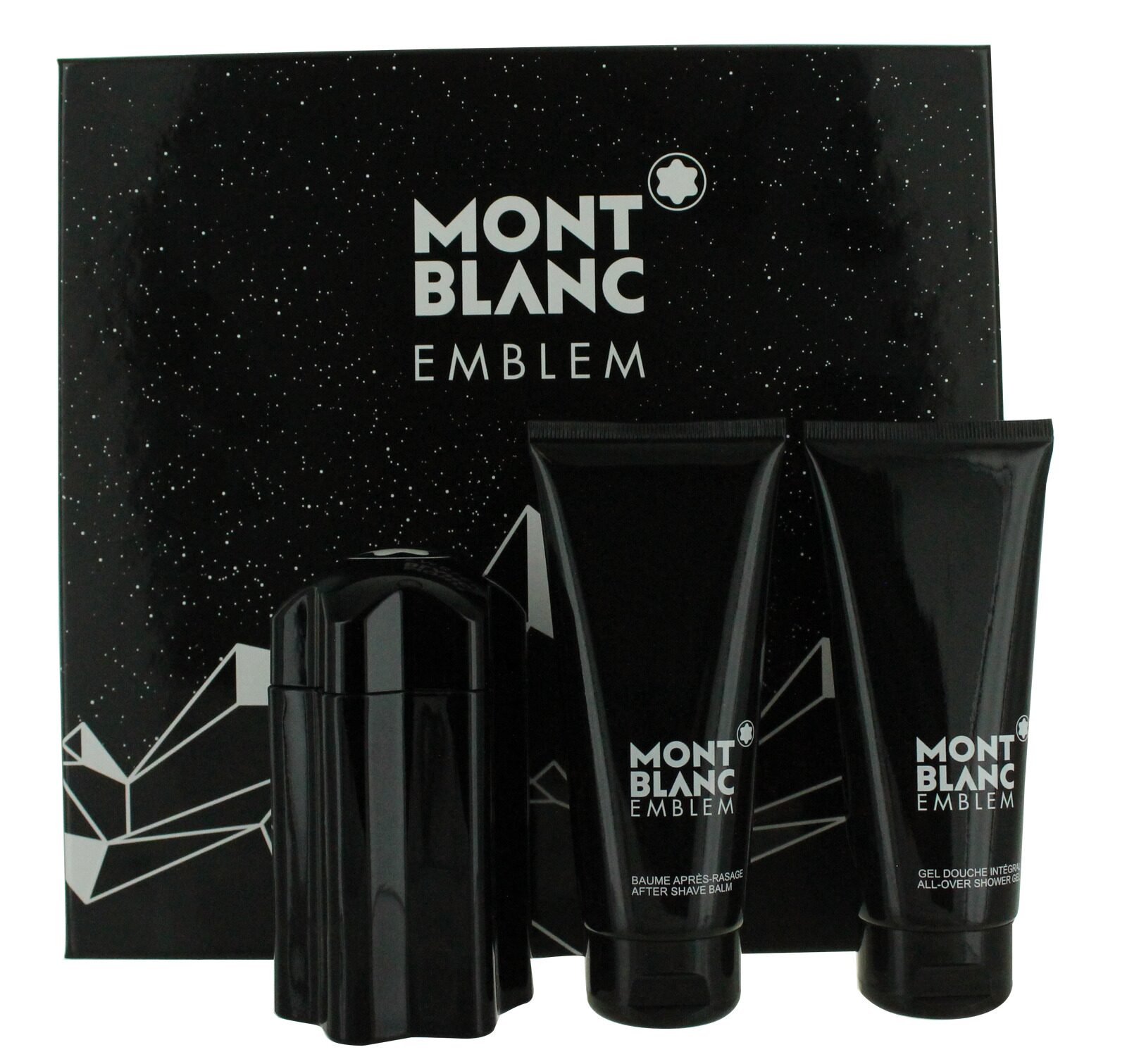 

Emblem by Mont Blanc For Men SET EDT Spray 3 3oz SG 3 3oz AS 3 3oz New