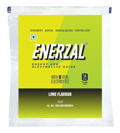 

Enerzal Energy Drink Powder - Lime Flavour 50 g