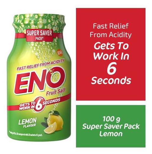 

Eno Fruit Salt Lemon Flavor 100 g