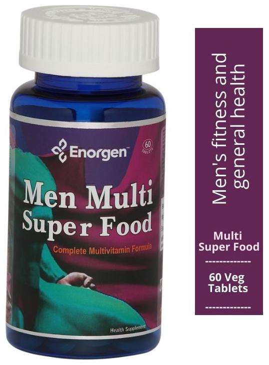 

Enorgen Men Multi Super Food - Antioxidant for Prostate Heart Eye Brain Health(750 mg) 60 Tablets