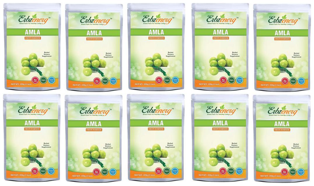 

Erbzenerg Amla Powder-100g(Pack of 10) Immunity Immunity Booster