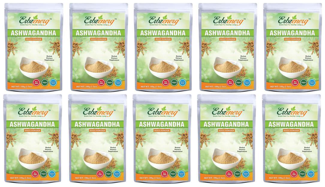 

Erbzenerg Ashwagandha Powder-100g(Pack of 10) Immunity Immunity Booster