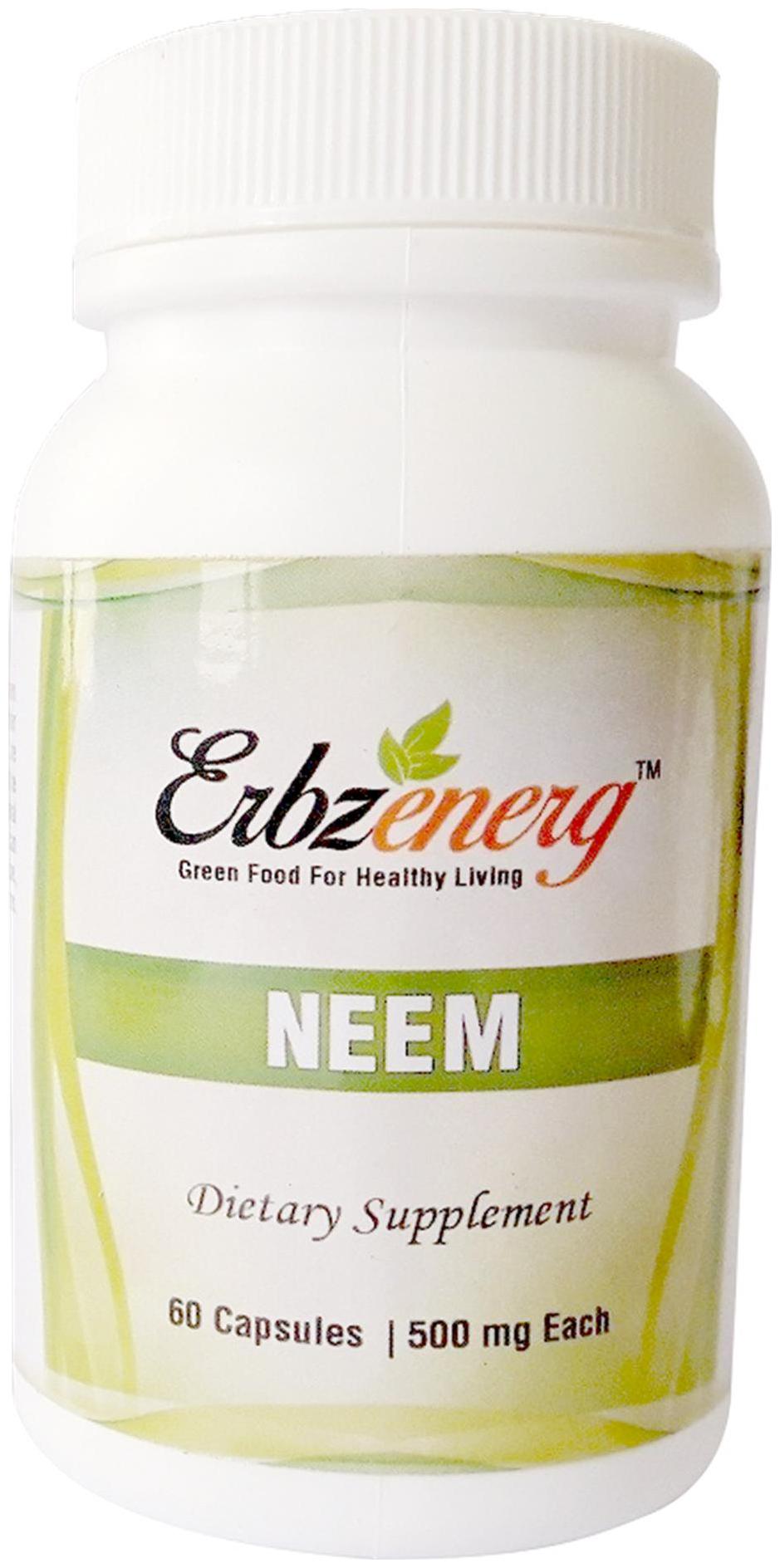 

Neem 60 Capsule -500mg(Pack of 10) -30 g