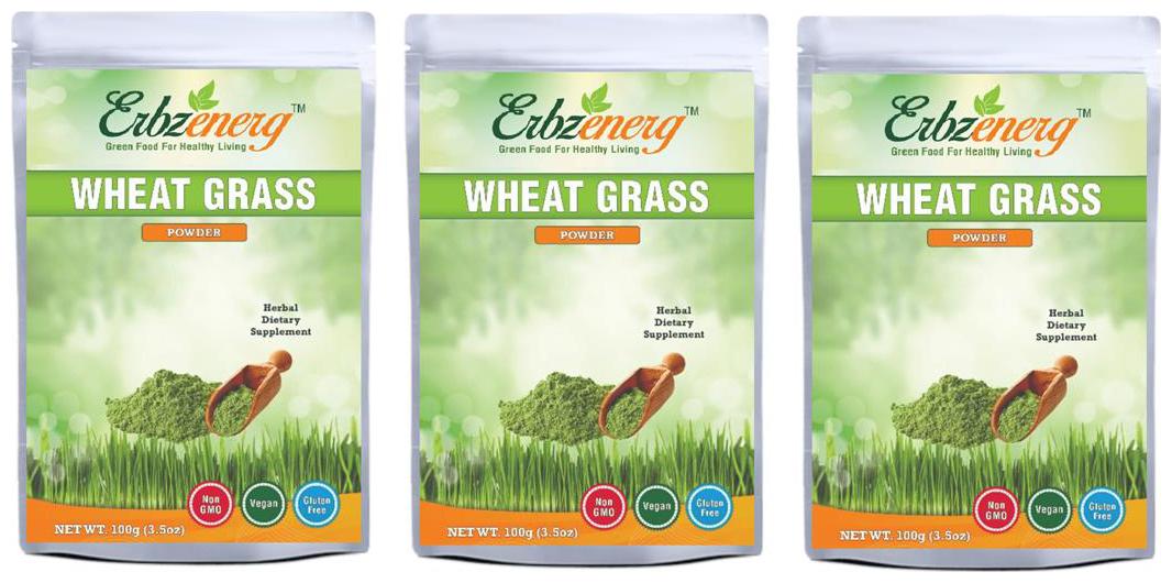 

Erbzenerg Wheatgrass Powder-100g(Pack of 3)