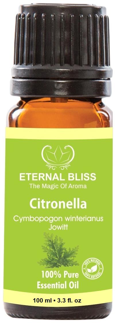 

Eternal Bliss Citronella Essential Oil 100 Pure Undiluted (100 ml)
