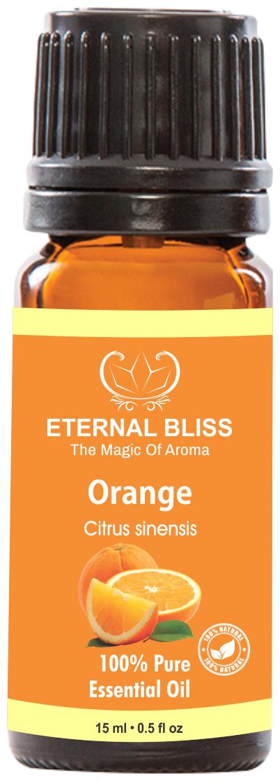 

Eternal Bliss Orange Essential Oil - Pure Natural Undiluted For Skin Care Hair Care(15 ml)