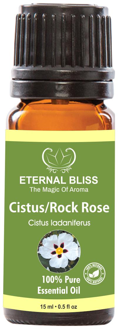 

Eternal Bliss Cistus Rock Rose Essential Oil - Pure Natural Undiluted For Skin Care Hair Care(15 ml)