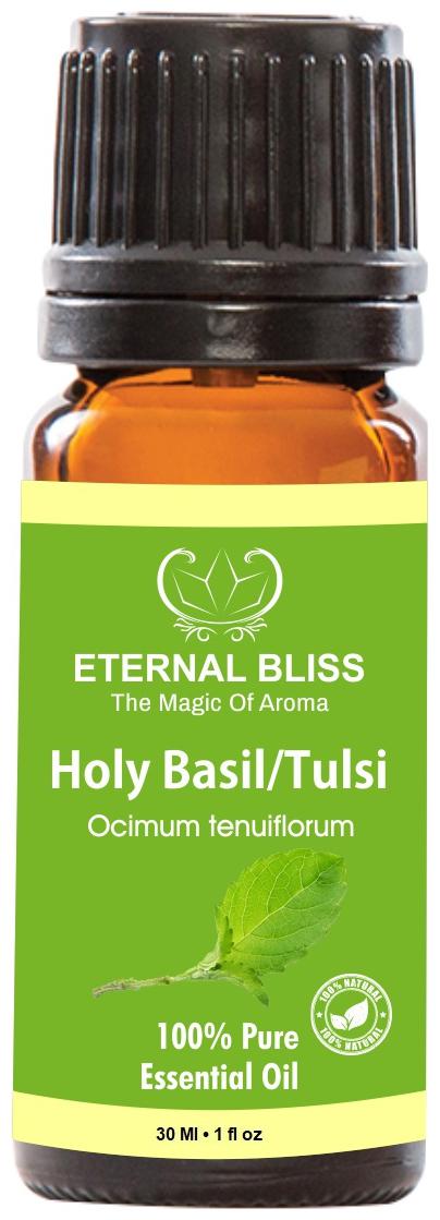 

Eternal Bliss Holy Basil Tulsi Essential Oil 100 Pure Undiluted (30 ml)