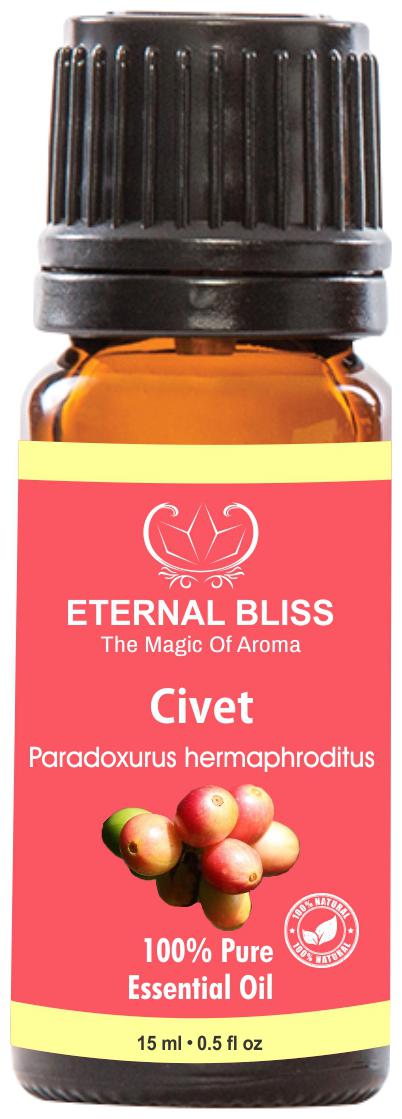 

Eternal Bliss Civet Essential Oil - Pure Natural Undiluted For Skin Care Hair Care(15 ml)