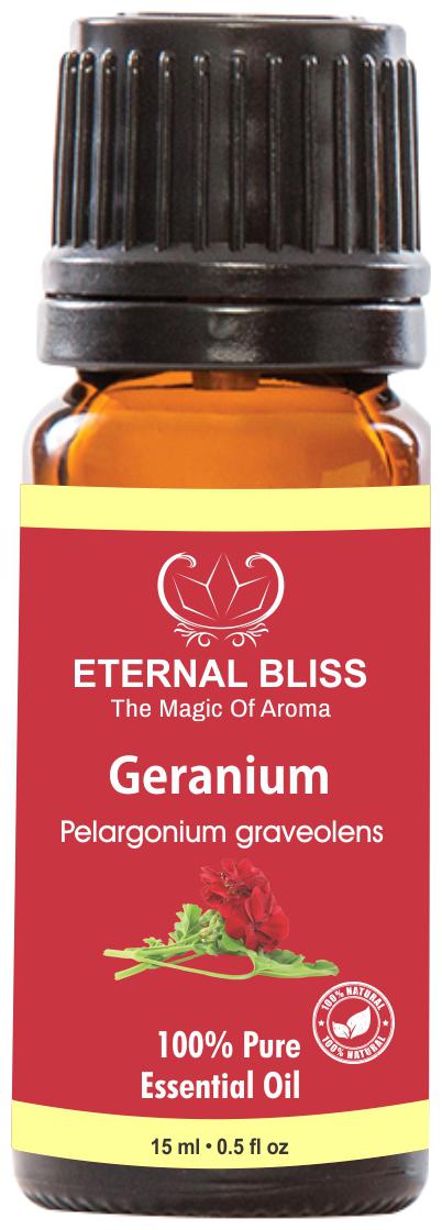 

Eternal Bliss Geranium Essential Oil - Pure Natural Undiluted For Skin Care Hair Care(15 ml)