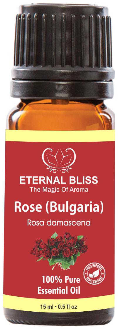 

Eternal Bliss Rose Essential Oil Bulgaria - Pure Natural Undiluted For Skin Care Hair Care(15 ml)